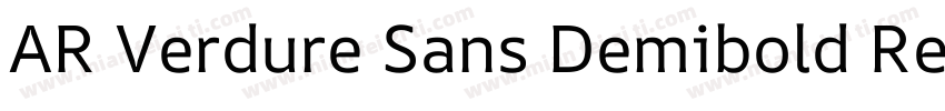 AR Verdure Sans Demibold Regular字体转换